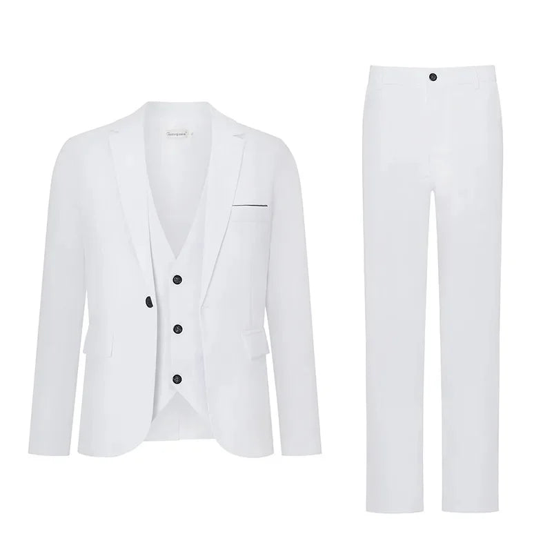 Herren Casual Hochzeitsanzug Slim Fit Zweiteiliges Set Sommer Neuer Stil Große Größe Business Formelle Kleidung Bequemes Oberteil und Hose