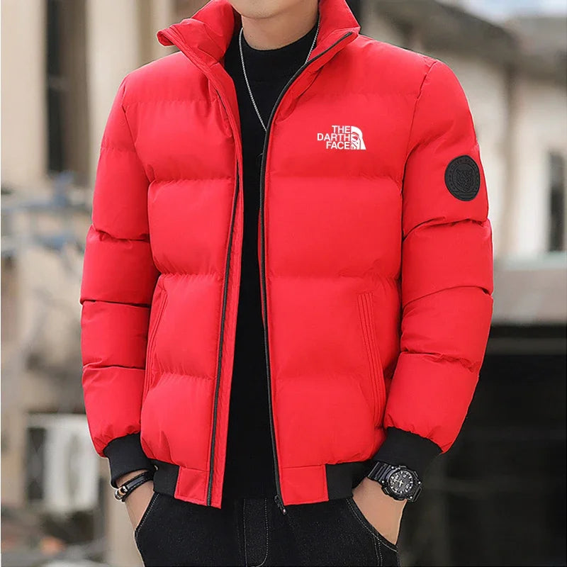 Herren-Winterjacke, Baumwollmantel, dick, warm, winddicht, Parka für kaltes Wetter, mit Kapuze, wärmeisolierte Outdoor-Kleidung für Schnee