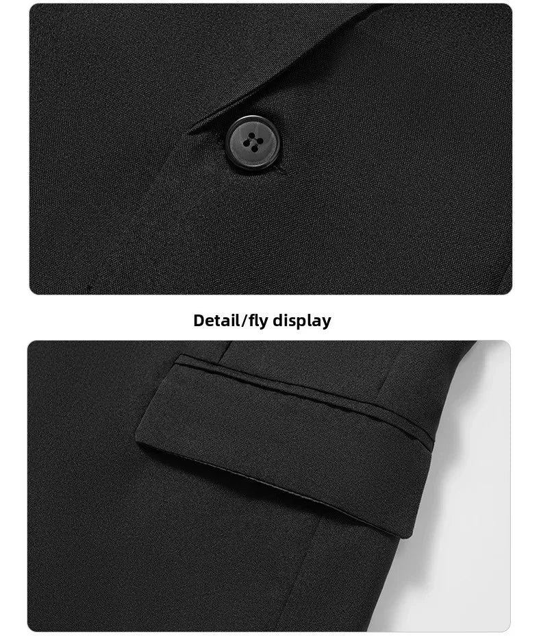 Herren Casual Hochzeitsanzug Slim Fit Zweiteiliges Set Sommer Neuer Stil Große Größe Business Formelle Kleidung Bequemes Oberteil und Hose