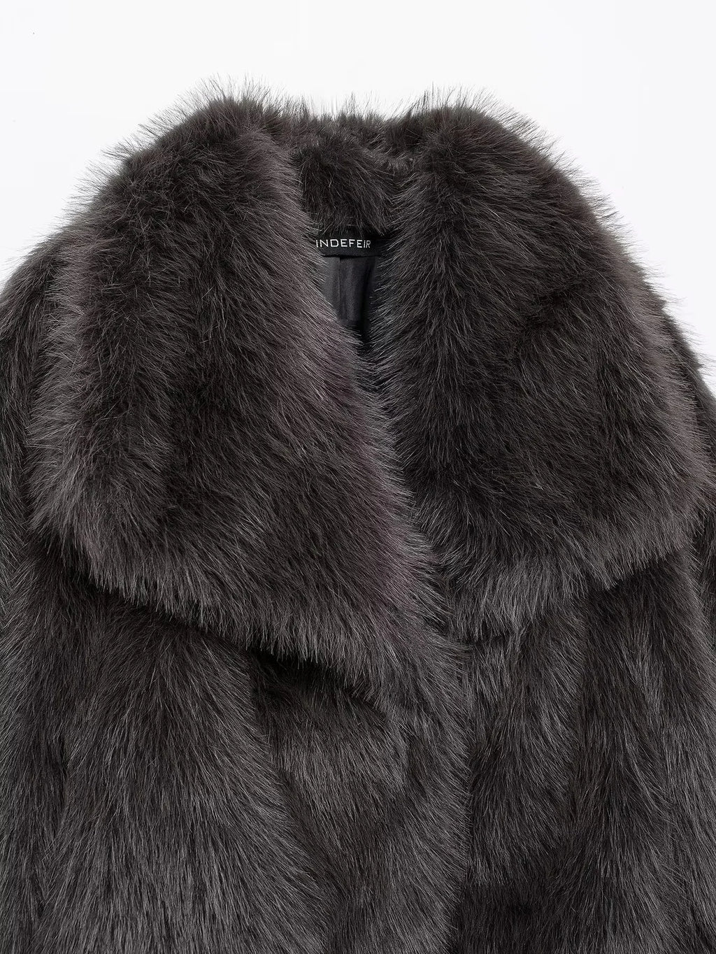 KONDALA 2025, Herbst und Winter, lässig, Kunstpelz, braun, für Damen, warme Jacken, Streetwear, Umlegekragen, Weihnachten, übergroße, elegante Mäntel
