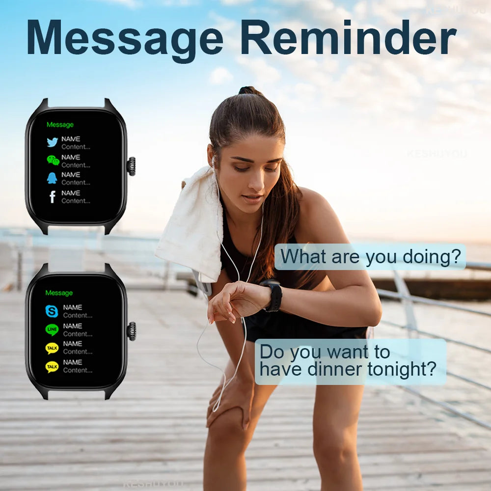LAXASFIT Neue H9 Promax Smartwatch mit Zifferblatt zur Antwort von Anrufen, Kalorienverfolgung, Herzfrequenz-Oximetrie-Überwachung, Bluetooth-Smartwatch