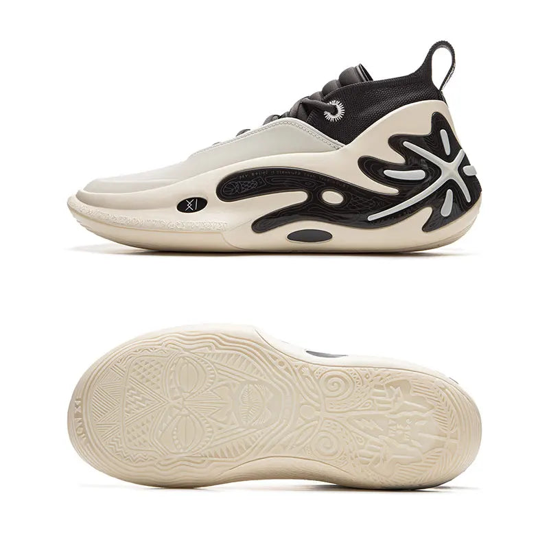 Li-Ning Herren WAY OF WADE 11 WHITE HOT Professionelle Basketballschuhe mit Carbonplatte und Dämpfung, Indoor-Sneaker ABAU049
