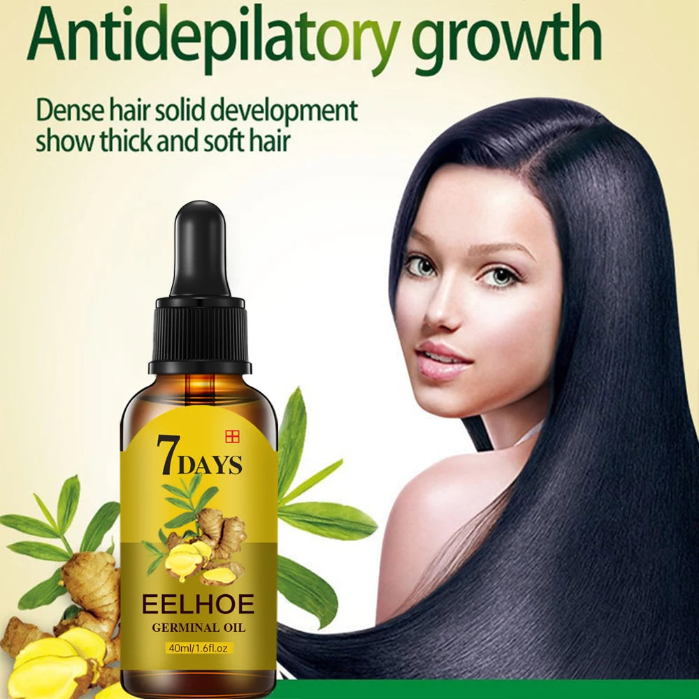Haarwuchs Serum schnell wachsendes Haar ätherisches Öl Schönheit Haarpflege/40ml dichtes Nachwachsen Ingwer Haar fördert die Regeneration