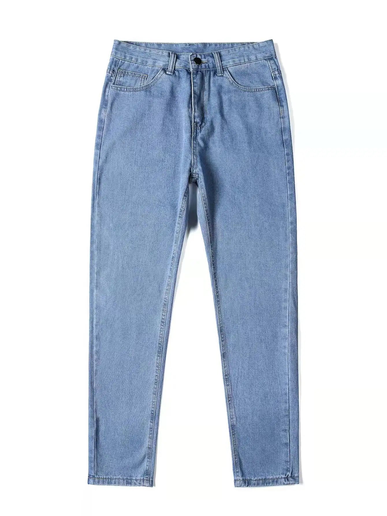 2025, neue Business-Herren-Jeans, lässig, gerade, Stretch, modisch, klassisch, blau, schwarz, Arbeits-Denim-Hose, männliche Markenkleidung, S-3XL