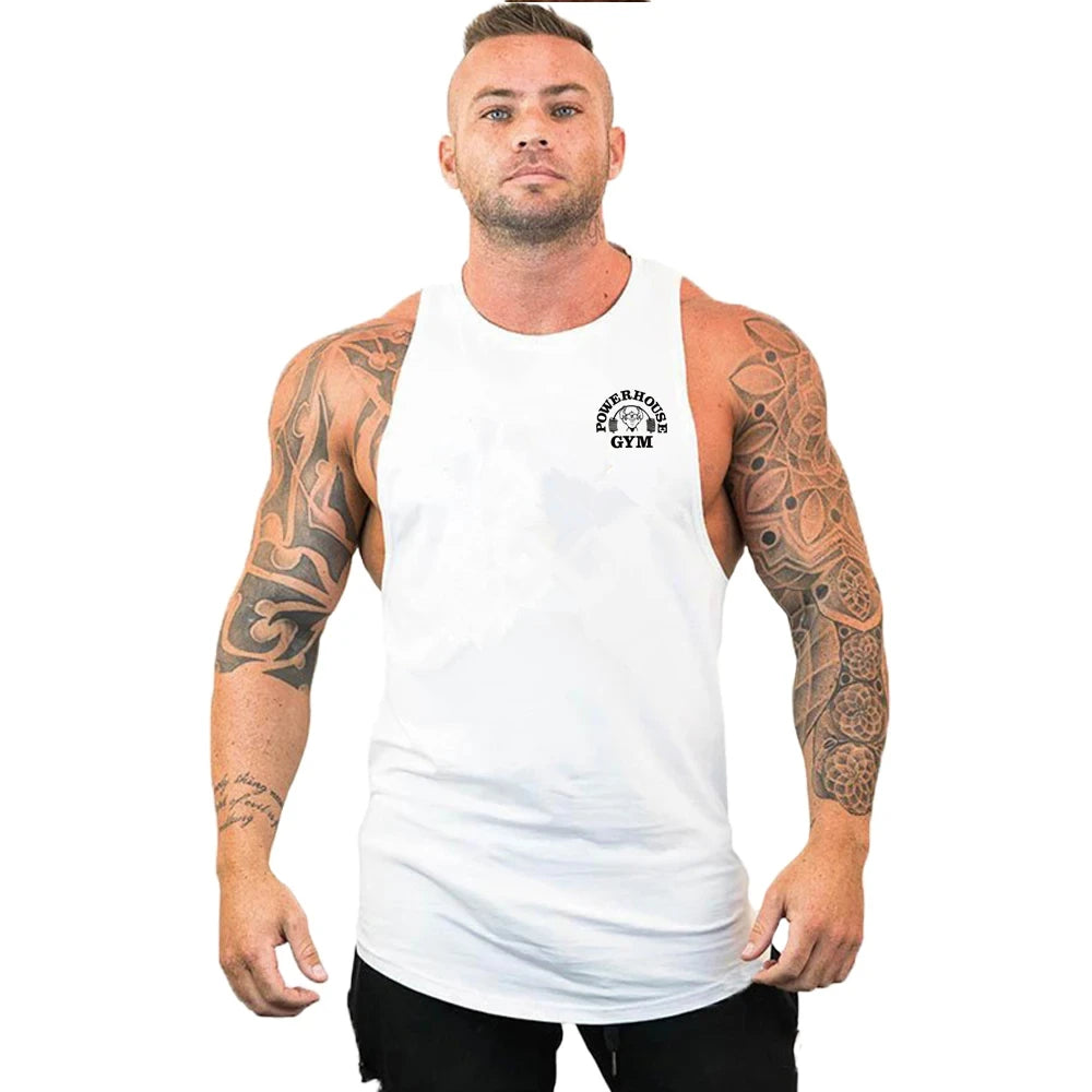 Gym Top Männer Hemd Mann Fitness männer Kleidung Weste Singuletts T-shirts Kleidung Bodybuilding Stringer Westen Muskeln Singulett Tops