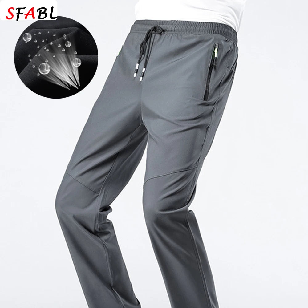 5XL Hohe Stretch Outdoor Sport Wandern Hosen Männer Zipper Taschen Hosen Männer Sommer Dünne Quick Dry männer Hosen Trekking Angeln