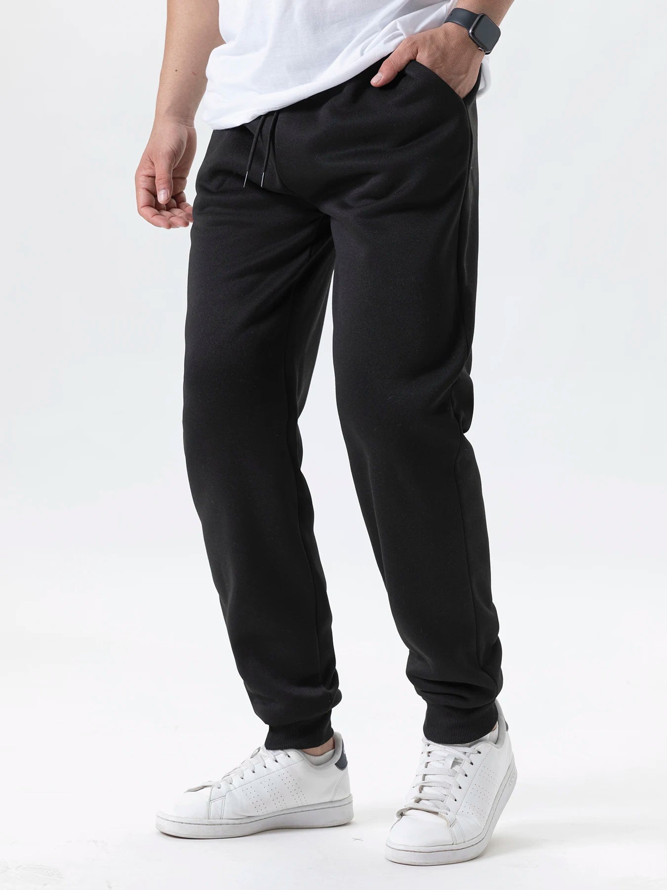 Herren Casual Hosen Herbst Winter Fleece Jogginghose Männer Jogger Elastische Taille Sport Casual Hosen Baggy Fitness Gym Kleidung