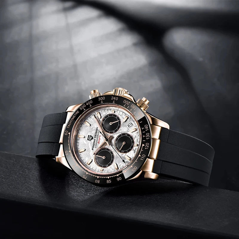 40mm Neue V2 PAGANI DESIGN männer Quarz Uhren Sapphire Retro Chronograph Edelstahl Wasserdichte Uhr Männer Relogio Masculino
