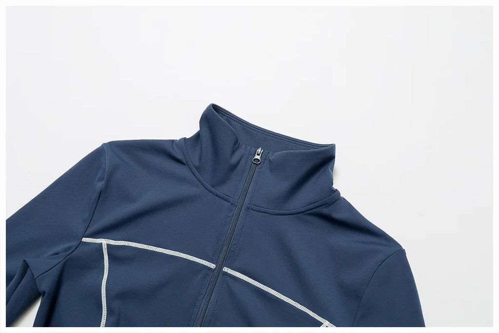 Yoga Kleidung Frauen Sport Jacke Laufen Langarm Shirt Sport Jacken Top Workout Mantel Gym Training Kleidung Workout Yoga Top