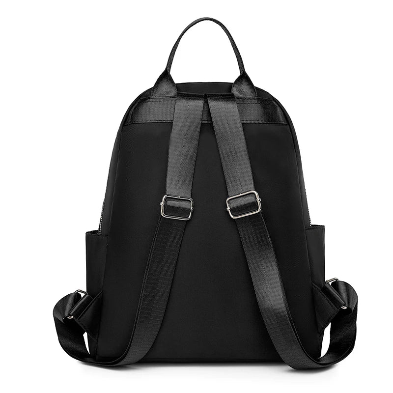 Rucksack mit Diamantkaro, besticktem Faden, genieteter Rucksack, Damenmode, Reisetasche, lässiger All-Match-Damenrucksack