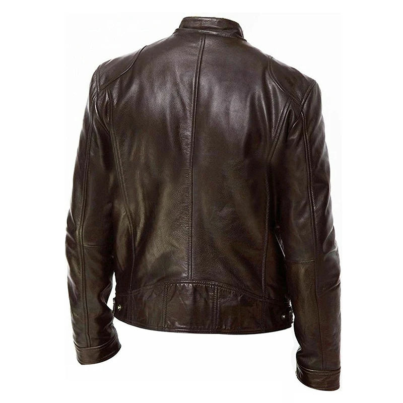 2024 motorrad Leder Jacken Mann Casual Mode Motorrad Mantel Slim Fit Revers PU Jacken Herbst Anti-wind Leder Mantel männlichen
