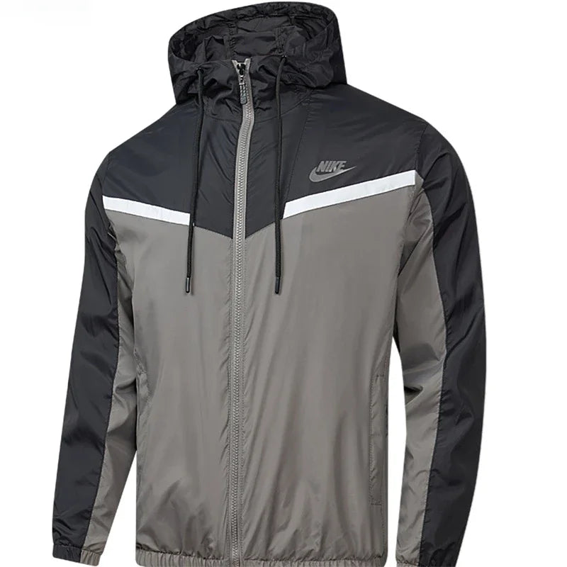 Nike Jackets Men Anti Wrinkle Windproof Waterproof, Surface Waterproof Fabric Comfortable, Sports Trench Coat