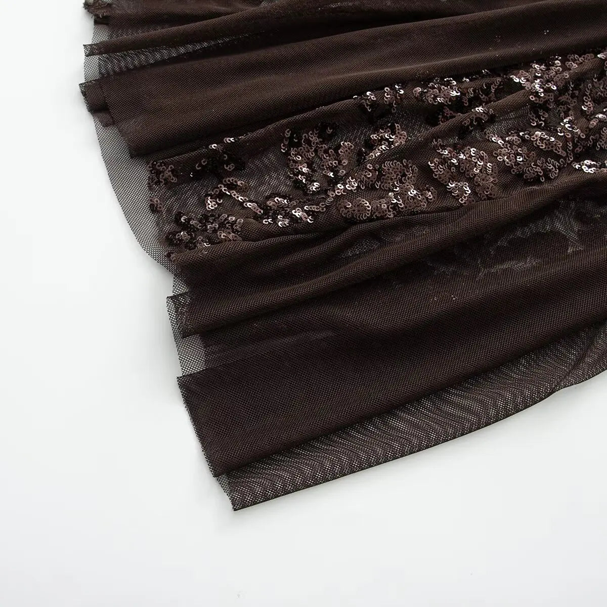 HH Damen Neues Modisches Abendkleid Sommer Ärmellos Rückenfrei Pailletten Bestickt Neckholder Dekoration Sexy Langes Kleid