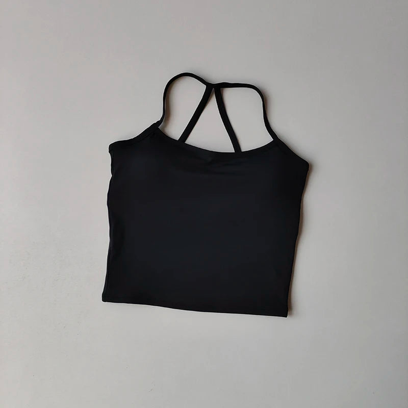 Yoga Gym Set Neckholder Top Set Yoga Hohe Taille Shorts Set Rückenfreie Strumpfhosen BH Weste Nahtlose Stretch Gerippte Gesäß Lift Shorts Set