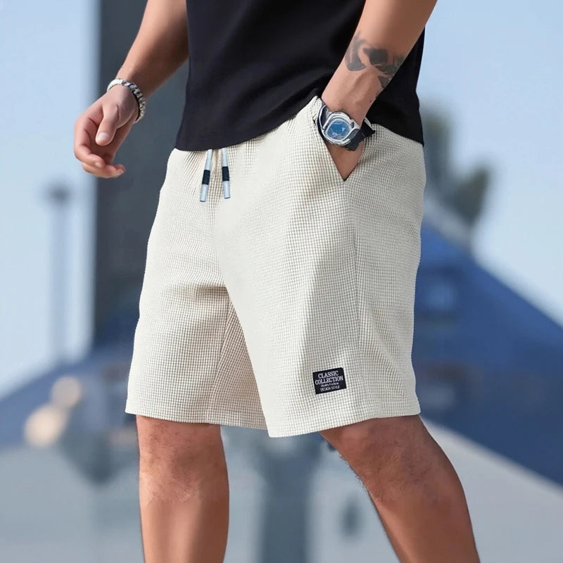 Herren-Shorts, Freizeithosen für Herren, Strandshorts für Herren, Sport-Shorts für Herren, neuer modischer strukturierter Stoff, atmungsaktive Hosen, geeignet für tägliche Freizeitkleidung und Sport