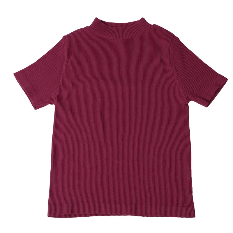 Three colors available, short-sleeved slim high-elastic sports yoga T-shirt casual solid color fitness clothing Cycling suit
