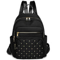 Rucksack mit Diamantkaro, besticktem Faden, genieteter Rucksack, Damenmode, Reisetasche, lässiger All-Match-Damenrucksack