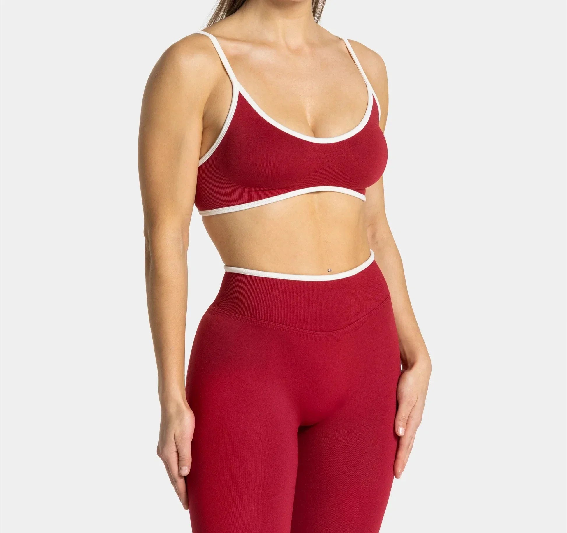 Summer Women's Solid Color Sports Suspender Bra Sexy Backless Knit with Chest Cushion Suspender Yoga Fitness Top