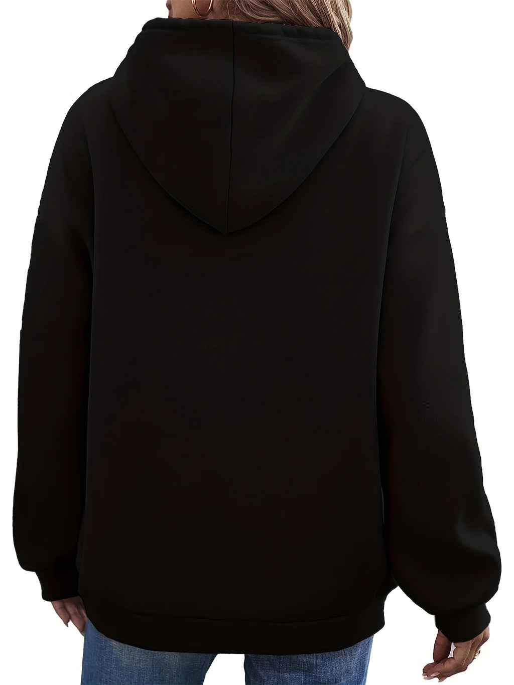 Warmes, lockeres, lässiges, langärmliges Damen-Sweatshirt aus Wildleder mit Musterdruck für Herbst und Winter