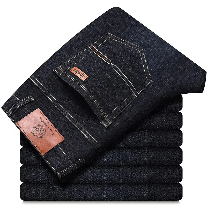 Neue Männer Klassische Jeans Jean Homme Pantalones Hombre Männer Mannen Weiche Schwarz Biker Masculino Denim Overalls Herren Hosen Größe 32-38