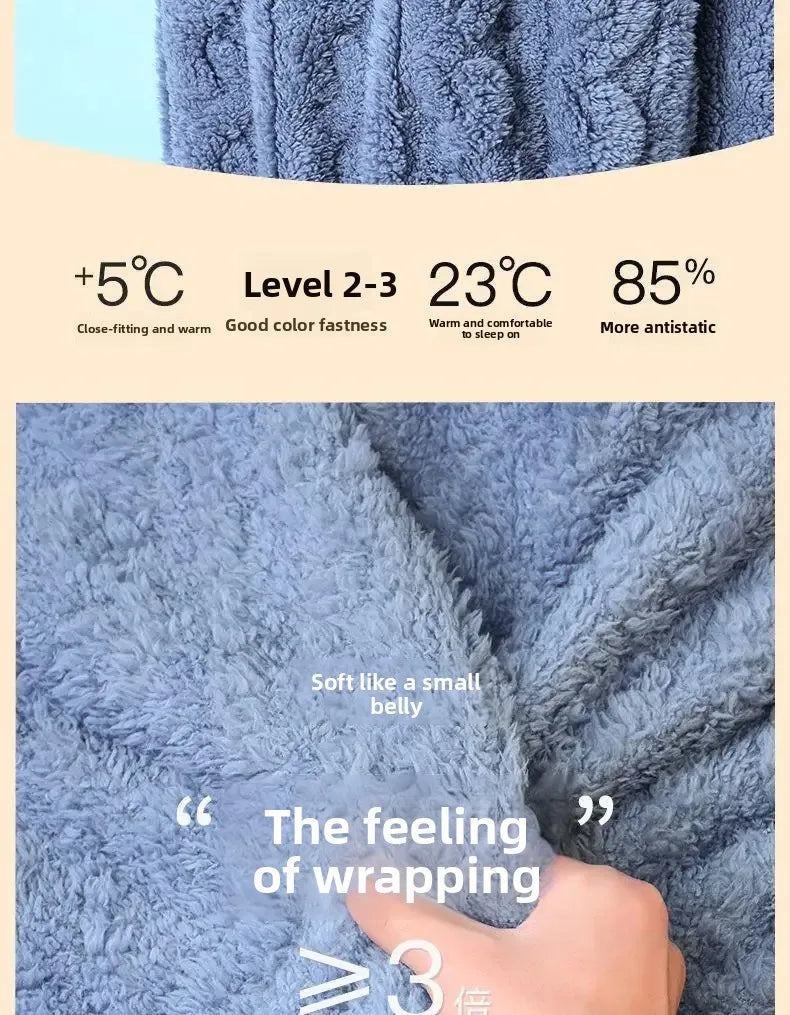 Thickened Coral Fleece Pajamas Set Women's Winter Home Clothes Sleepwear Velvet Material Warm Cozy Winter New Arrival