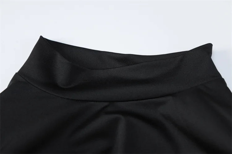 AHAgaga Winter Büro Dame Regelmäßige Sexy Bodycon Maxi Kleid Frauen Casual Langarm Schwarz Slim Kleider Frau Rollkragen Roben