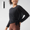 Gym Sport Tops Workout T-shirts Frauen Yoga Kleidung Laufen Lose Schlank Schnell Trocknend Training Langarm Bluse Fitness Tops 👚
