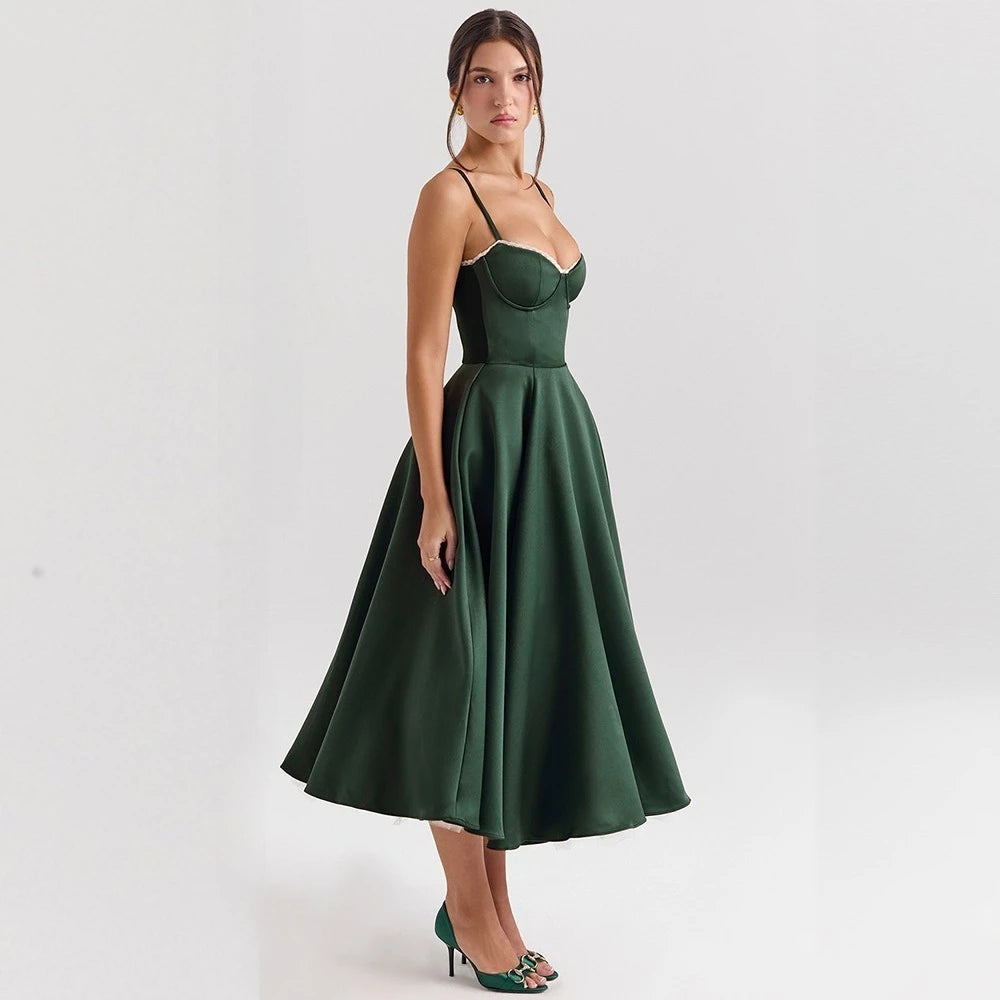 Suninheart Sommer Hochzeit Gast Party Kleider Frauen Grün Blumen Druck Kleid Sexy High Slit Mesh, Figurbetontes Kleid