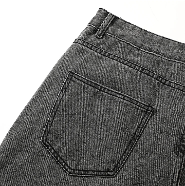 Jeans für Herren im Frühjahr und Sommer 2022, neuer Stil, Trend, gerade, vielseitige Freizeithose, lockere Hose mit weitem Bein