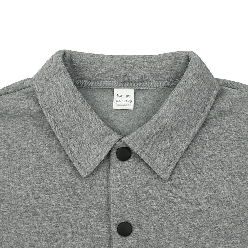 Winter European and American cross-border casual men's clothing fleece lapel European and American single-breasted slim jacket