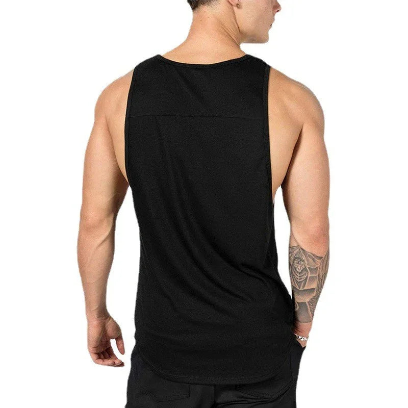 Herren Bodybuilding Sport ärmellose Tank Tops Sommer Baumwolle atmungsaktiv Casual T-Shirts Gym Fitness Workout Muskel lose Unterhemden