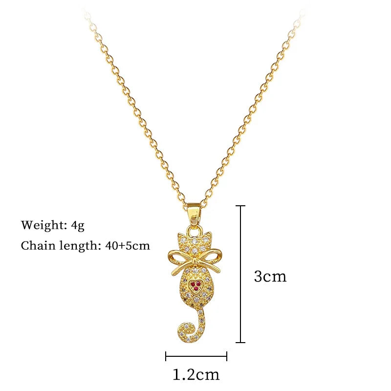 EILIECK 316L Edelstahl Glanz Zirkonia Schwan Anhänger Halskette Gold Farbe Textur Metall Personalisierte Schmuck Halskette