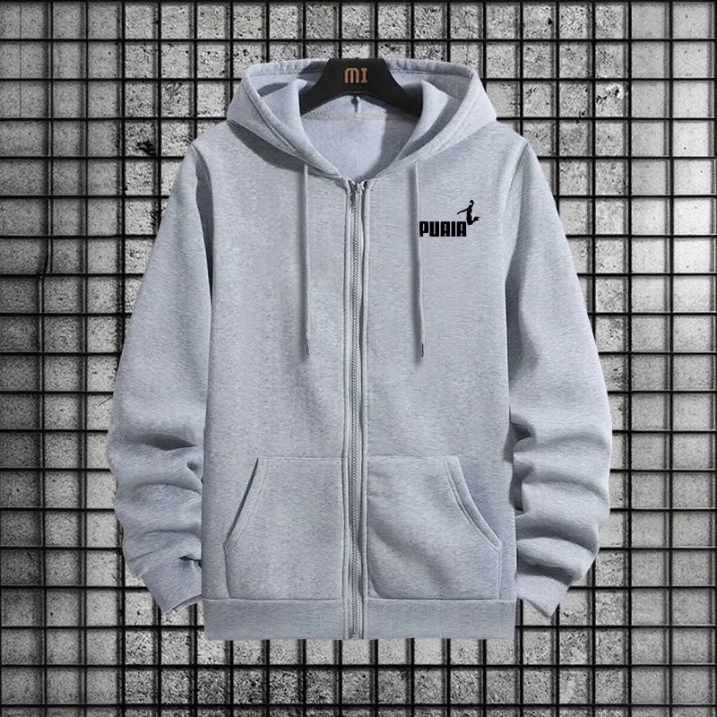Neu im Damen-Trainingsanzug, Trenddruck, Kapuzenpullover, Hosen, 2-teiliges Set, lässiger Reißverschluss, Mantel, Anzug, Alltagskleidung, Herbst und Winter