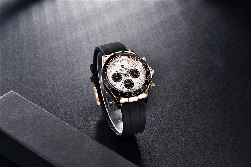 40mm Neue V2 PAGANI DESIGN männer Quarz Uhren Sapphire Retro Chronograph Edelstahl Wasserdichte Uhr Männer Relogio Masculino