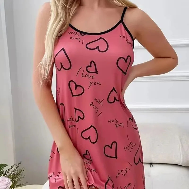 Damen-Pyjamas, sexy Kleid, Nachtkleid für Damen, Nachtwäsche, Damen-Hauskleidung, Schlaf-Shirts, Nachthemden, Sommer-Pyjama-Nachthemd