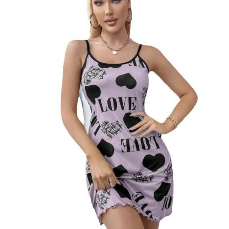 Damen-Pyjamas, sexy Kleid, Nachtkleid für Damen, Nachtwäsche, Damen-Hauskleidung, Schlaf-Shirts, Nachthemden, Sommer-Pyjama-Nachthemd