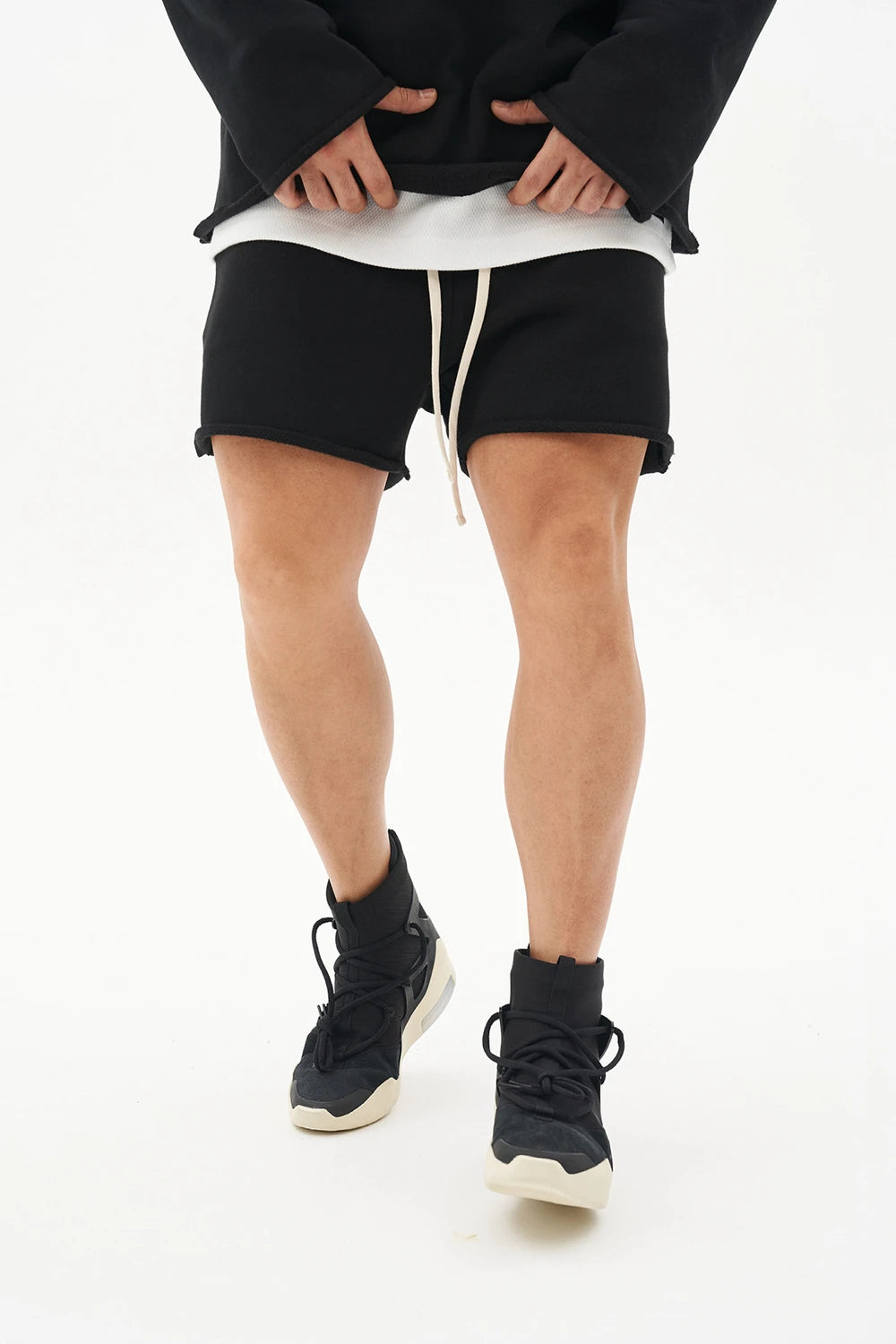 Herren Training Sporta nzüge Fitness Fitness Kits Sportswear Hoodie Pullover Kapuzen shorts Jogging-Sets Baumwolle Lauf anzüge