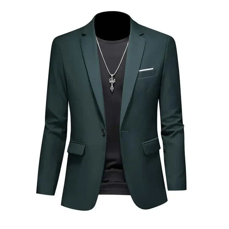 Boutique Mode Einfarbig High-end-Marke Casual Business herren Blazer Bräutigam Hochzeit Kleid Blazer für Männer Anzug Tops jacke Mantel