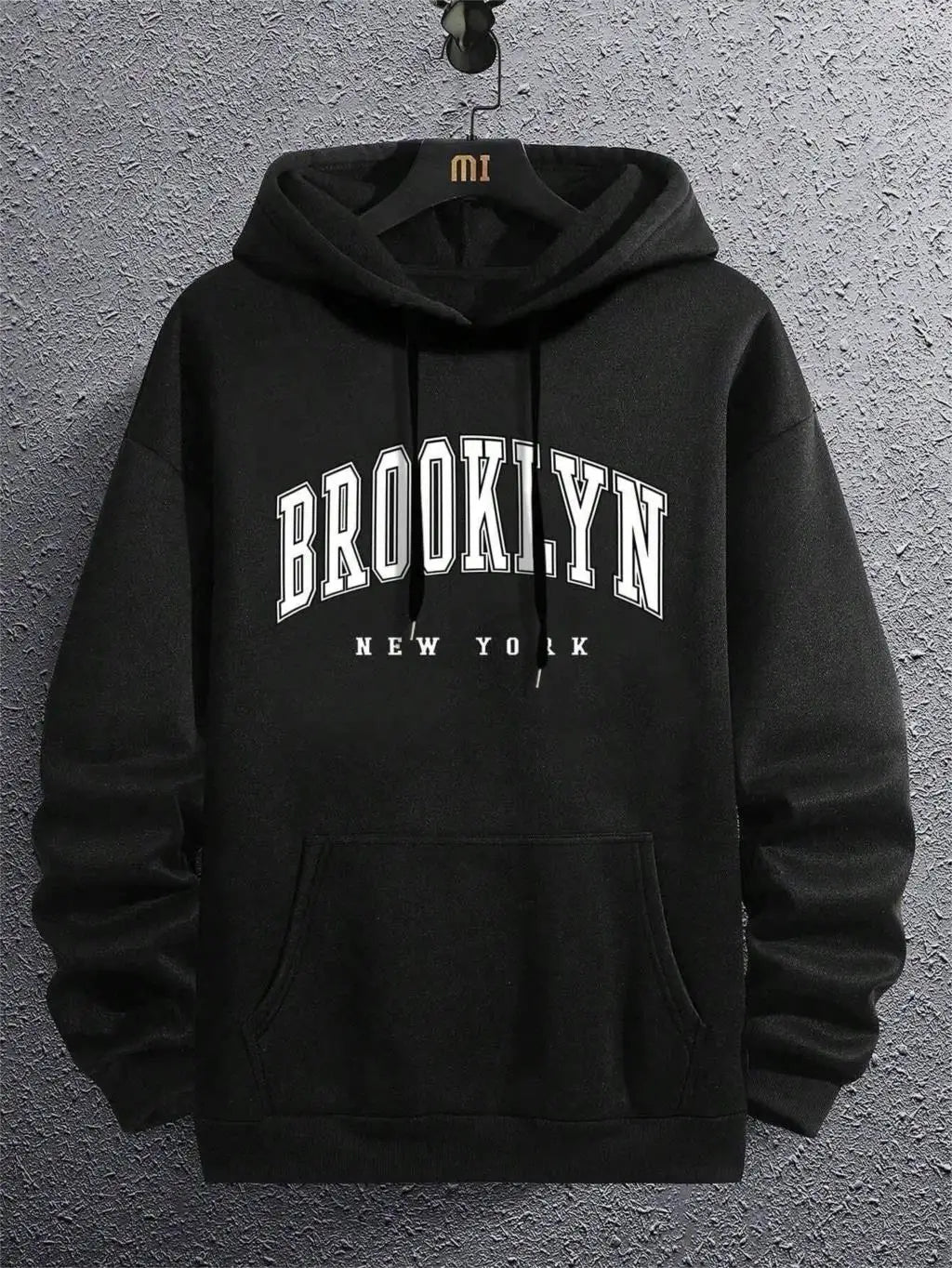 Brooklyn New York Druck Männer Hoody Oansatz Alle Spiel Lose Bequeme Sweatshirt Mode Fleece Grundlegende Hoodie Herbst Kleidung