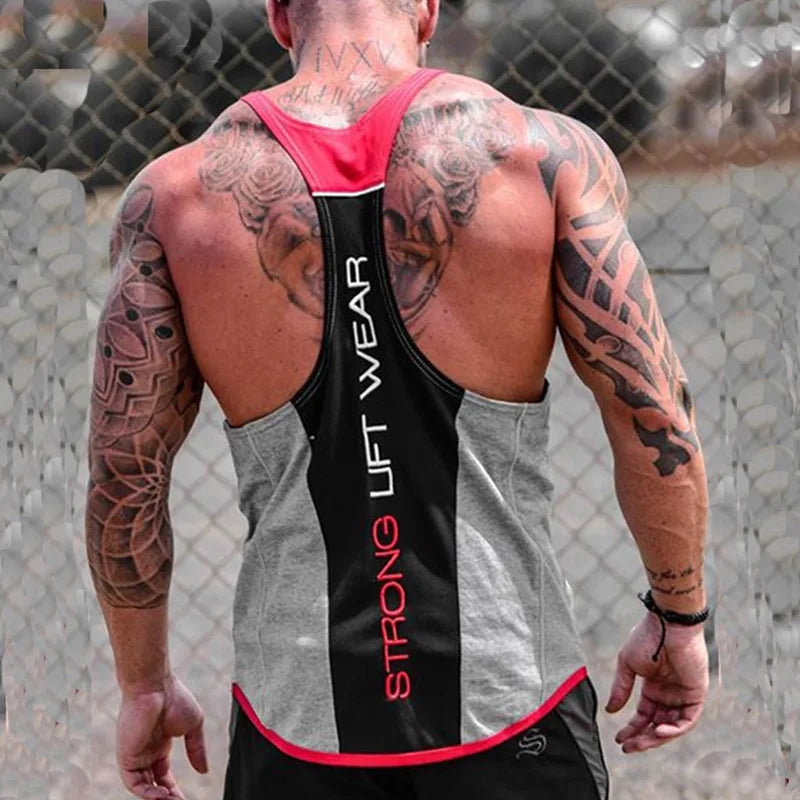 Herren-Bodybuilding-Tanktop, Fitnessstudios, Fitness, ärmelloses Hemd, 2025, neue männliche Baumwollkleidung, modisches Singlet-Weste, Unterhemd für Herren