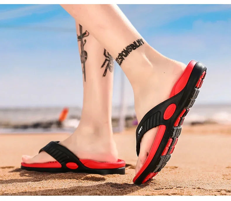 Männer Massage Flip-Flops EVA Hausschuhe Sommer Atmungsaktive Strand Schuhe Sandalen Männer Flip-Flops Atmungsaktive Plus Große Größe Männer Slipper 46