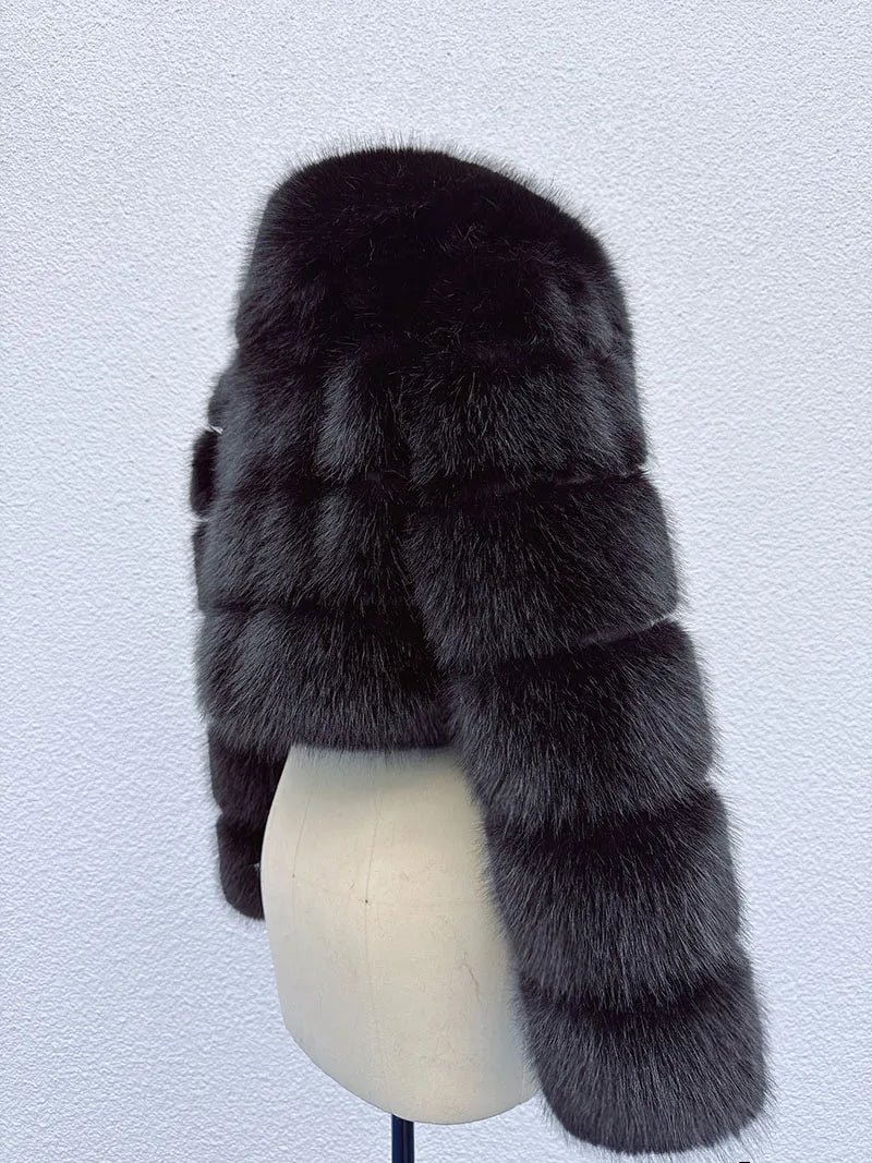 Artikelnummer 0115X Iconic Street Fashion Week Luxuriöser, abgeschnittener Kunstpelzmantel für Damen, Winter, heiße, coole, flauschige Fell-Kurzjacke für Mädchen