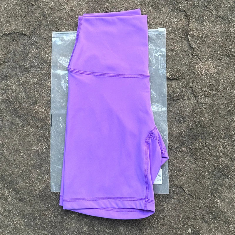Frauen Sport Biker Shorts Frauen Nackt Gefühl Hohe Taille Yoga Shorts Push-Up Fitness Leggings Bauch-steuer Yoga Dünne Shorts
