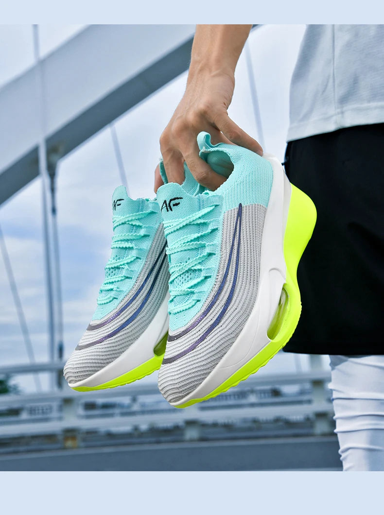 Luftpolster-Laufschuhe, Marathon-Spezialität, Herren, Sport, atmungsaktiv, leicht, Damen, bequem, sportlich, rutschfest