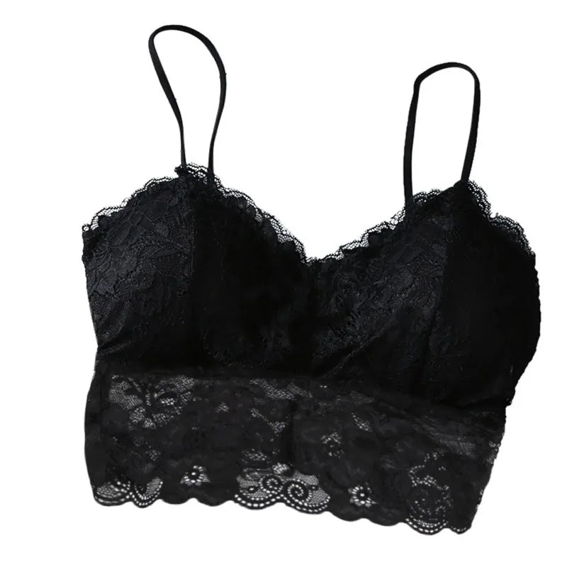 Sommer Frauen Spitze Sexy Top Sonne Ärmellose Tops gepolsterte Bralette Bh Bustier Reißverschluss Zurück Club Crop Tank dessous soi беnosti