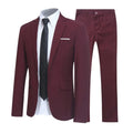 Herren lässig Boutique Business Anzug einfarbig Turndown Kragen Slim Fit Hochzeit Bräutigam Anzug Mantel Blazer Hose Anzug Herren Sets
