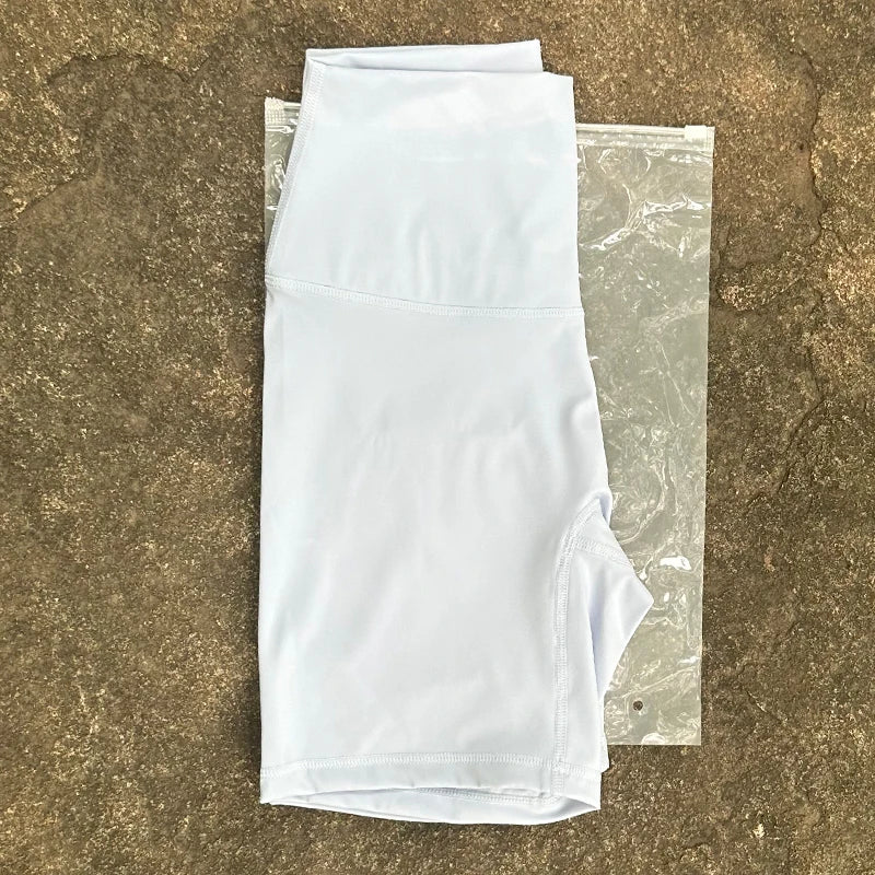 Frauen Sport Biker Shorts Frauen Nackt Gefühl Hohe Taille Yoga Shorts Push-Up Fitness Leggings Bauch-steuer Yoga Dünne Shorts