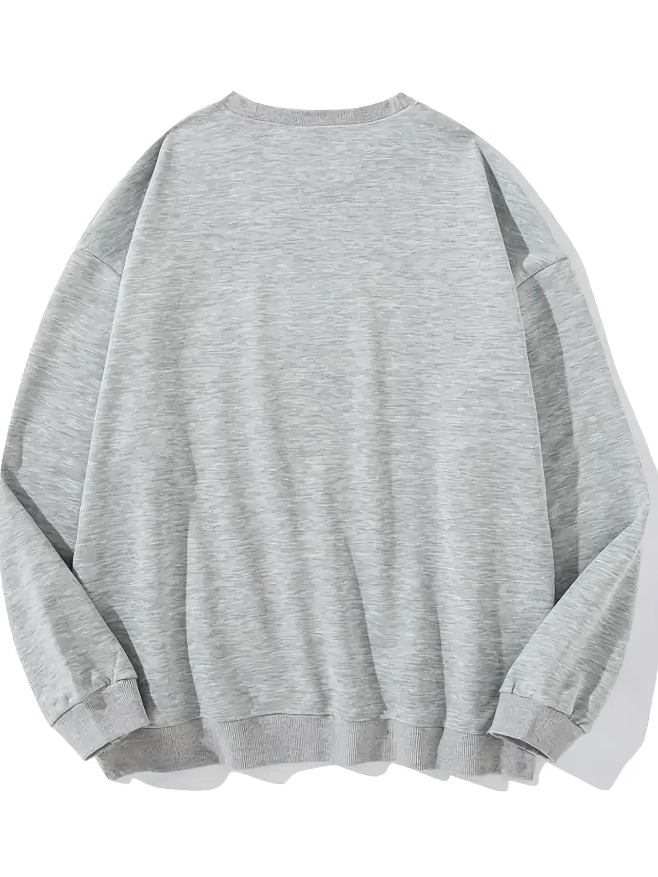 Men's autumn and winter fashionable casual loose bull graphic printed long sleeved round neck sweatshirt