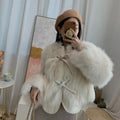 Nachahmung Fuchs pelz gras Mantel frauen Kurze 2025, Herbst/Winter Neue Koreanische version Vielseitig Spitze up Dicke top Weibliche Warme Outwear