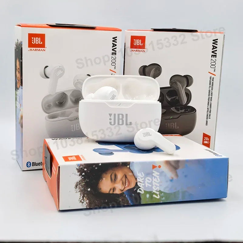 Original JBL Wave 200TWS Kabellose Ohrhörer True Headset JBL W200 TWS Bluetooth 5.0 Kopfhörer Sportkopfhörer mit Mikrofon